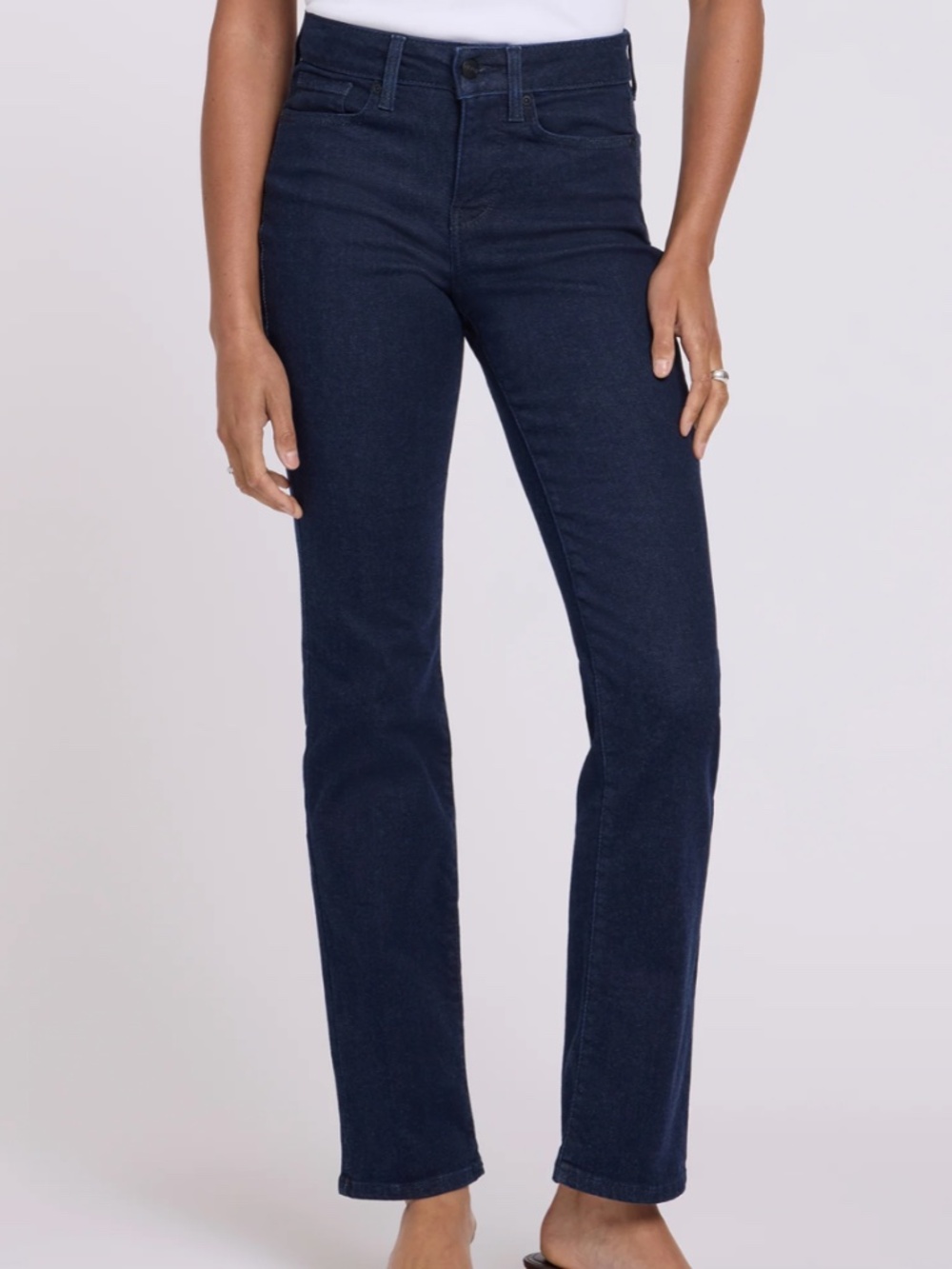 NYDJ Marilyn Straight Jeans Women 6 Blue Rinse Lift Tuck Technology Classic